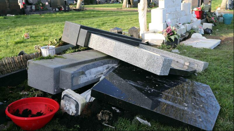 Families left to shoulder burden of vandalised graves Families left to shoulder burden of vandalised graves