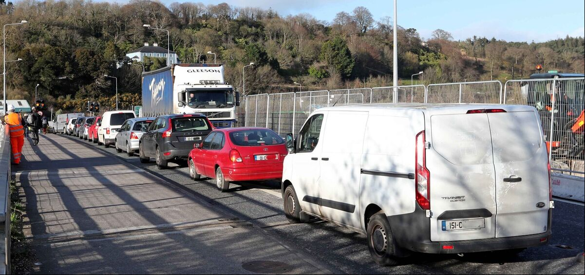 Little Island Flyover, traffic coming from Eastgate Industrial Estate.Picture: Jim Coughlan. Little Island Flyover, traffic coming from Eastgate Industrial Estate.Picture: Jim Coughlan.