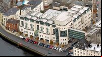 Burst pipe closes city centre street