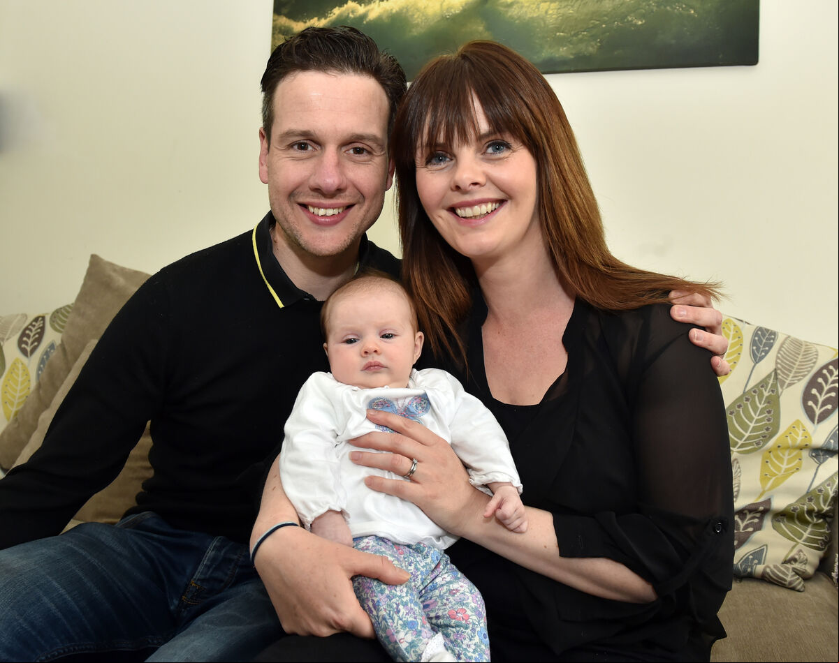 Steve and Alana Paget with newly born Joni.Picture: Eddie O'Hare Steve and Alana Paget with newly born Joni.Picture: Eddie O'Hare