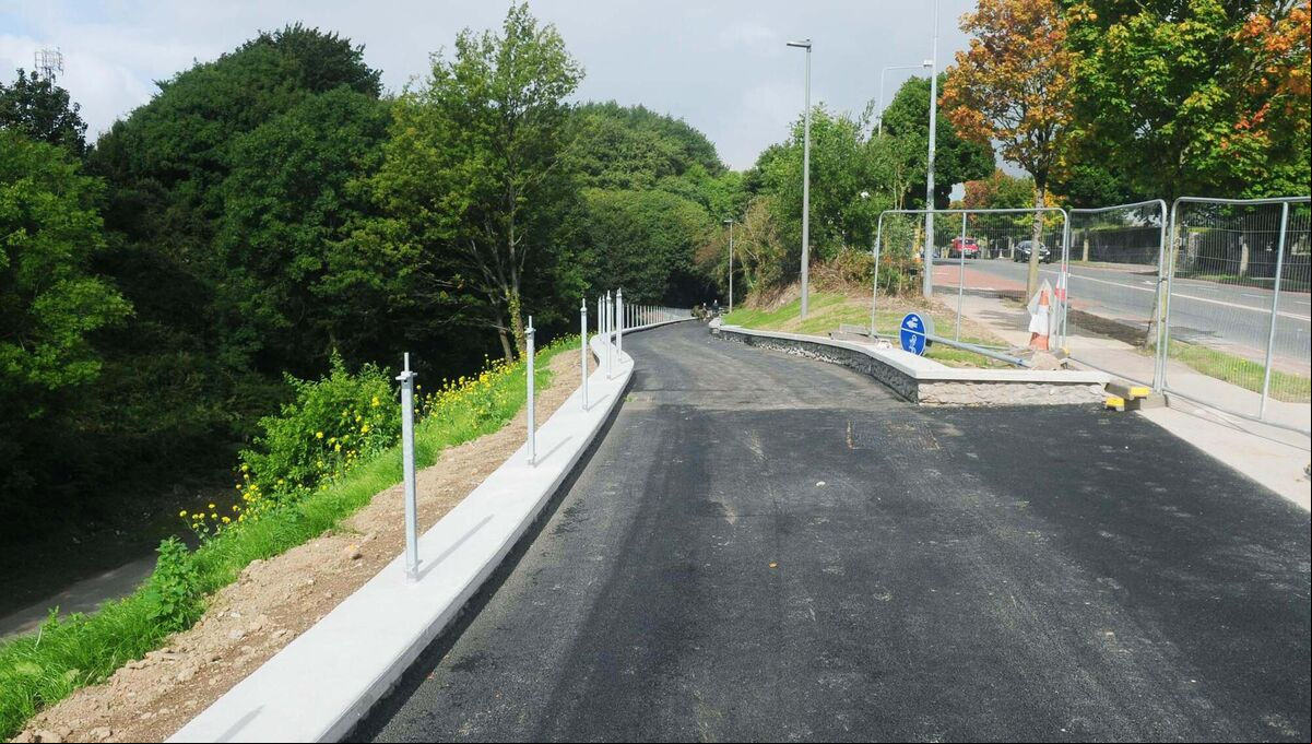 The new ramp that gives access to the Blackrock/Mahon walkway. Picture: Denis Minihane. The new ramp that gives access to the Blackrock/Mahon walkway. Picture: Denis Minihane.