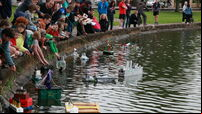 Youths use recycled materials to make sure all is in ship shape
