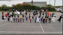 Watch: Cork school pupils and teachers do the 'Thriller' zombie dance