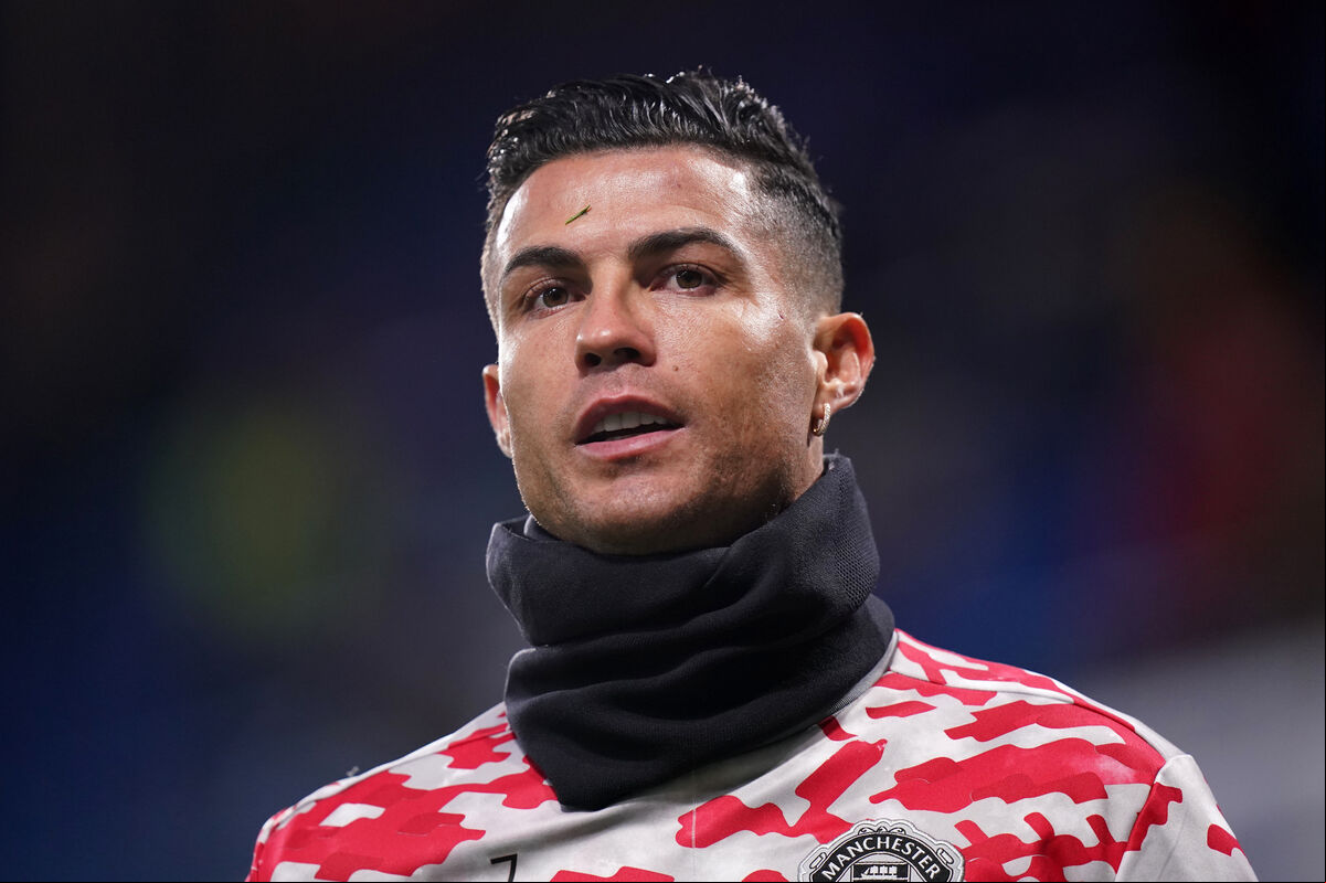 Manchester United's Cristiano Ronaldo warming up before the Premier League match at Stamford Bridge, London. Manchester United's Cristiano Ronaldo warming up before the Premier League match at Stamford Bridge, London.