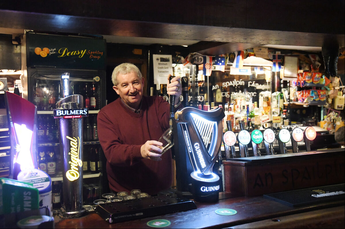 John O’Connor of An Spailpín Fánach also witnessed his pub’s biggest ever St Patrick’s Day this week.Picture Denis Minihane. John O’Connor of An Spailpín Fánach also witnessed his pub’s biggest ever St Patrick’s Day this week.Picture Denis Minihane.