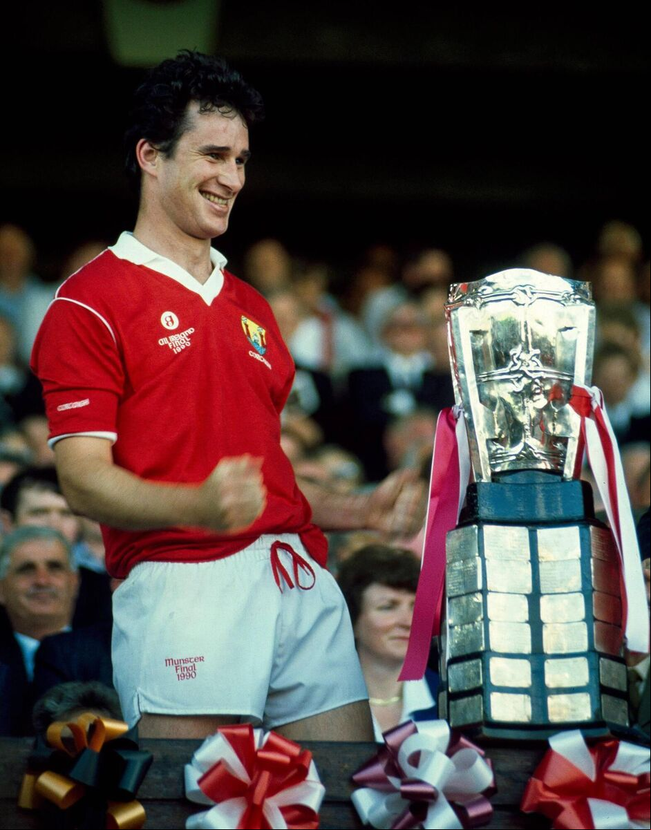 Cork captain Tomás Mulcahy prepares to lift the Liam MacCarthy Cup. Picture: Ray McManus/SPORTSFILE Cork captain Tomás Mulcahy prepares to lift the Liam MacCarthy Cup. Picture: Ray McManus/SPORTSFILE