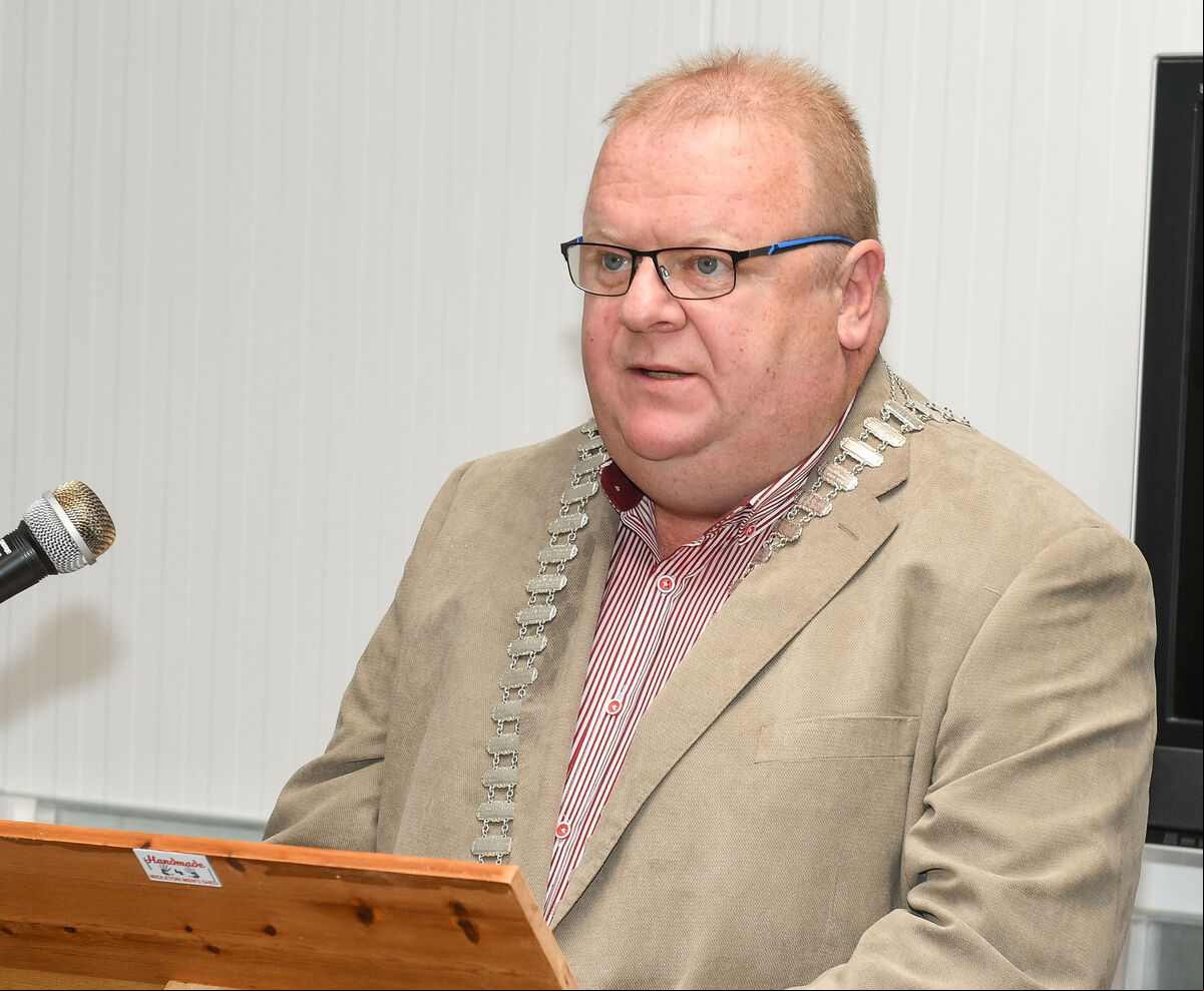 Cllr Danny Collins, Mayor of the County of Cork. Cllr Danny Collins, Mayor of the County of Cork.