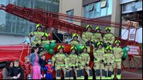 WATCH: Cork firefighters hauling vintage firetruck around city centre to raise funds for Mercy Hospital