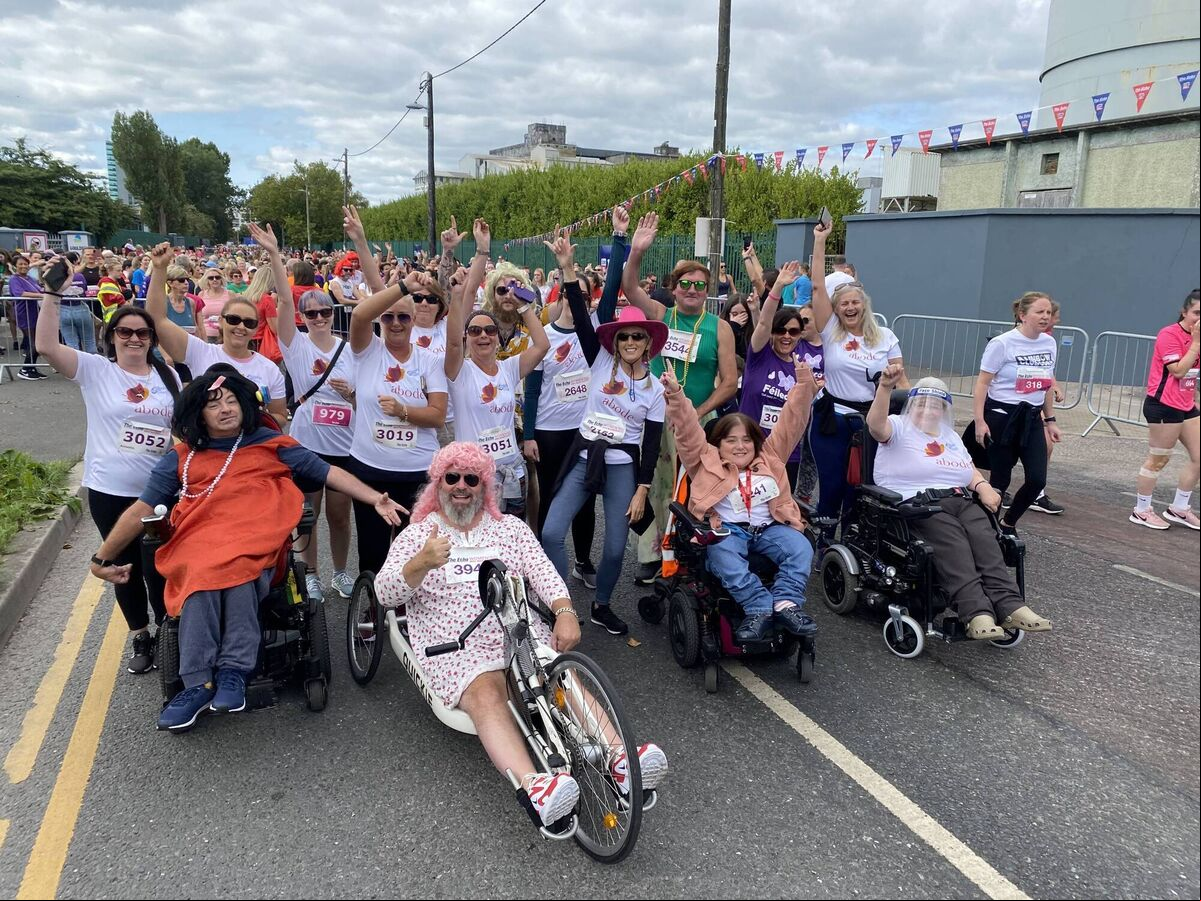 Group from Adobe pictured before the 41st Cork Echo Women's Mini Marathon 2022. Photo: Larry Cummins Group from Adobe pictured before the 41st Cork Echo Women's Mini Marathon 2022. Photo: Larry Cummins