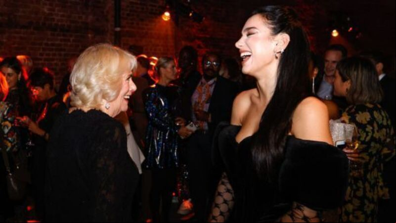 Camilla brings sister to Booker Prize ceremony and meets Dua Lipa Camilla brings sister to Booker Prize ceremony and meets Dua Lipa
