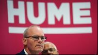 Simon Coveney resumes speech disrupted by bomb scare in March
