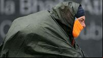 Status Orange warning for rain and thunderstorms