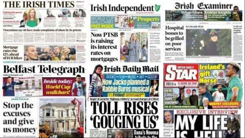 What the papers say: Friday's front pages What the papers say: Friday's front pages