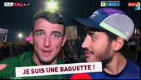 Irishman in Qatar announces that he is a baguette on French television broadcast