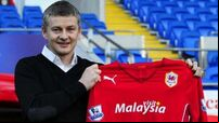 On this day in 2014: Ole Gunnar Solskjaer hired as Cardiff boss