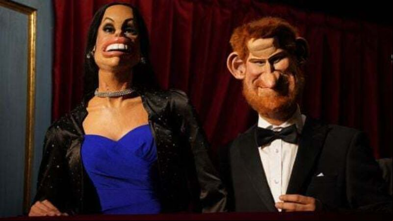 Harry and Meghan make stage debut as gruesome puppets for Spitting Image Harry and Meghan make stage debut as gruesome puppets for Spitting Image