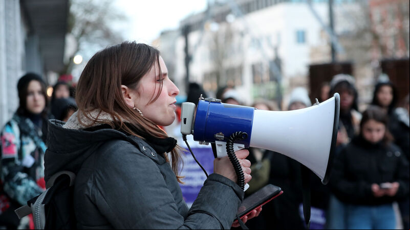 International Women's Day marked with rally in Cork city International Women's Day marked with rally in Cork city