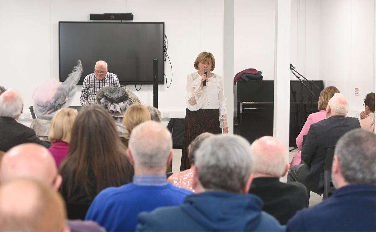 Marian Collins performing at the Over 6o's talent showcase at Cork Penny Dinners Caitriona Twomey Wellness Centre. Pic Larry Cummins Marian Collins performing at the Over 6o's talent showcase at Cork Penny Dinners Caitriona Twomey Wellness Centre. Pic Larry Cummins