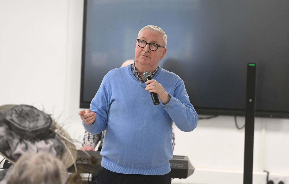 Billy Horgan performing at the Over 6o's talent showcase at Cork Penny Dinners Caitriona Twomey Wellness Centre. Pic Larry Cummins Billy Horgan performing at the Over 6o's talent showcase at Cork Penny Dinners Caitriona Twomey Wellness Centre. Pic Larry Cummins