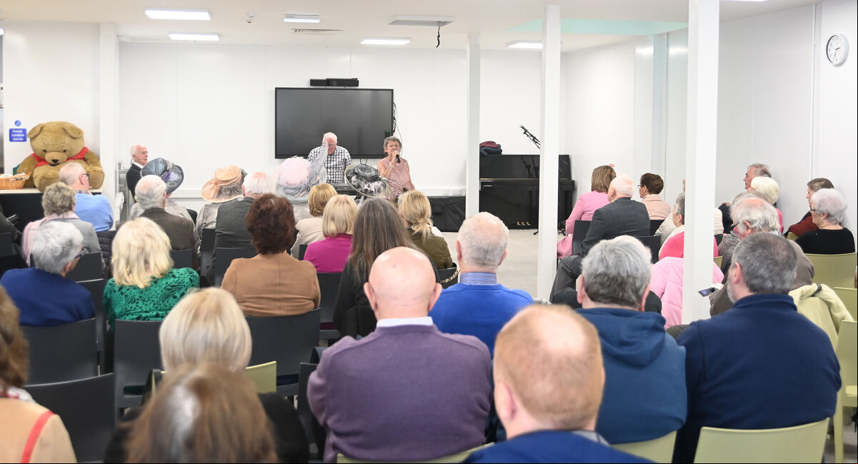 Nuala Pannick performing at the Over 6o's talent showcase at Cork Penny Dinners Caitriona Twomey Wellness Centre. Pic Larry Cummins Nuala Pannick performing at the Over 6o's talent showcase at Cork Penny Dinners Caitriona Twomey Wellness Centre. Pic Larry Cummins