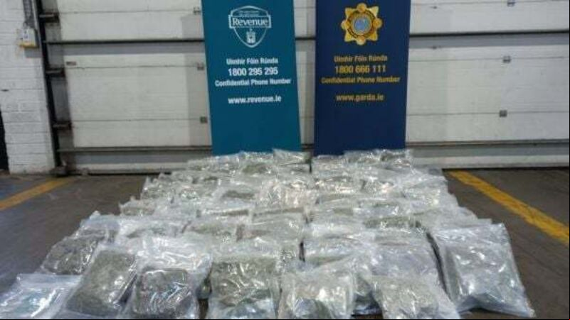 Two men arrested as gardaí seize cannabis worth €1.36 million Two men arrested as gardaí seize cannabis worth €1.36 million