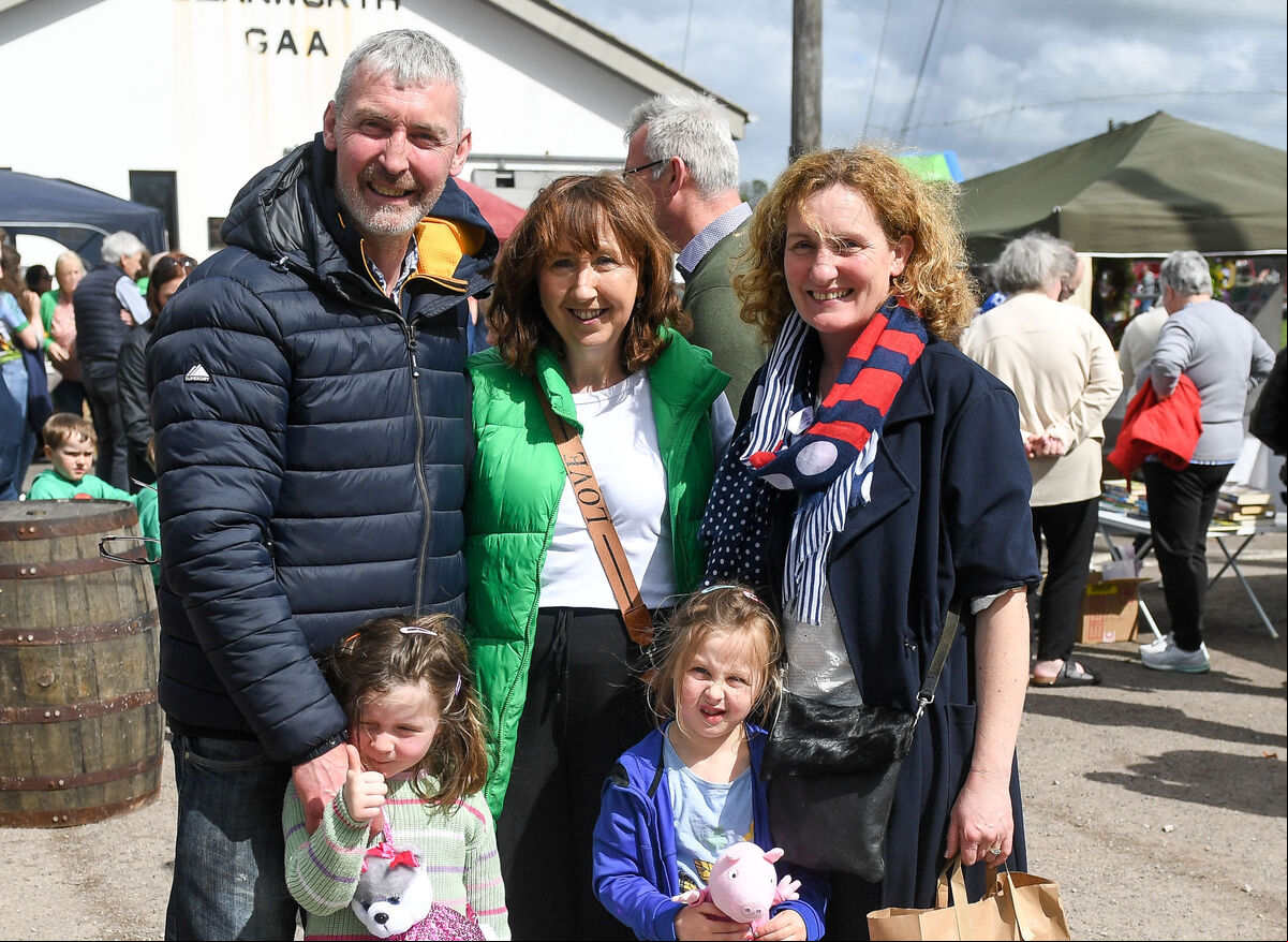 Locals Tom, Margaret, Kate and Anna McGrath and Amy Murphy, enjoying the Glanfest farmers' market and family fun day. Locals Tom, Margaret, Kate and Anna McGrath and Amy Murphy, enjoying the Glanfest farmers' market and family fun day.