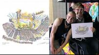 Artist who sketches concerts from the crowd hopes to capture Taylor Swift show