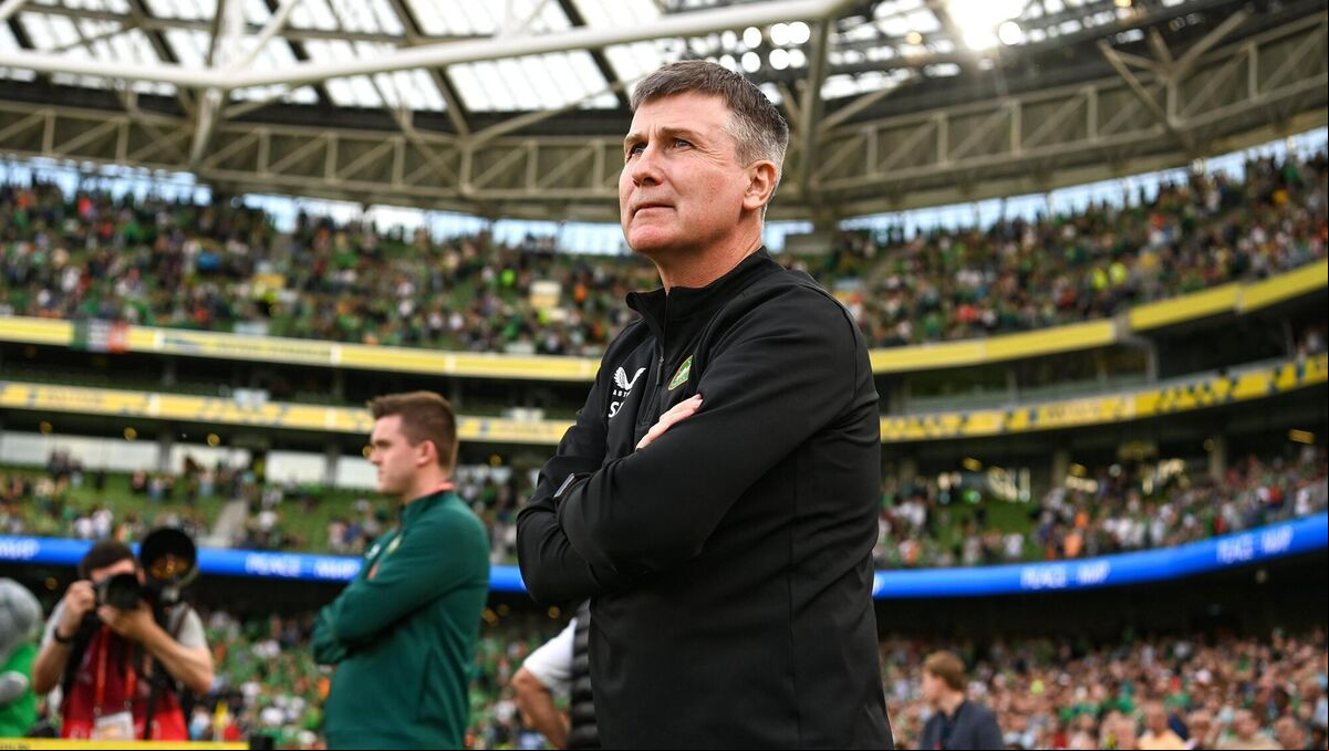 Republic of Ireland manager Stephen Kenny before the UEFA EURO 2024 Championship qualifying group B match between Republic of Ireland and Gibraltar at the Aviva Stadium in Dublin. Picture: Stephen McCarthy/Sportsfile Republic of Ireland manager Stephen Kenny before the UEFA EURO 2024 Championship qualifying group B match between Republic of Ireland and Gibraltar at the Aviva Stadium in Dublin. Picture: Stephen McCarthy/Sportsfile