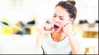 Entrepreneur Yawning In Office