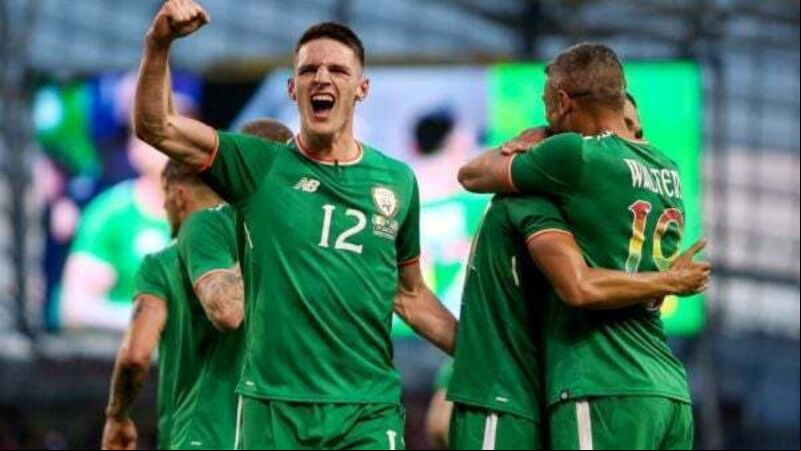 RTÉ use footage of Declan Rice playing for Ireland on Six One News RTÉ use footage of Declan Rice playing for Ireland on Six One News