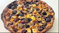 Recipe: Blackberry & Apple Flan with Honey & Almonds