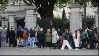 Seanad chair calls for 'sterile area' around Leinster House after protests