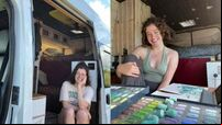 Ireland-loving artist’s three-week van trip becomes permanent life in ‘studio on wheels’