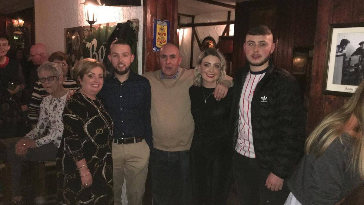 Ian Brown with his family. Ian Brown with his family.