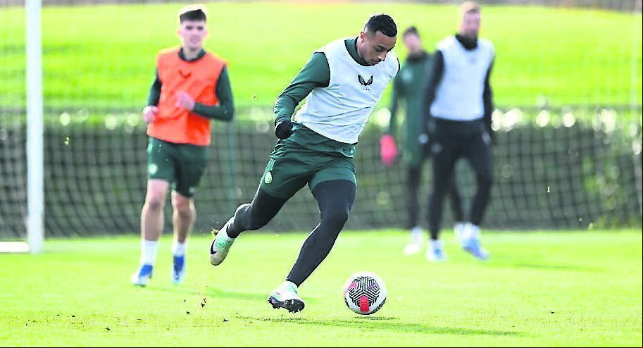 Adam Idah during Ireland squad training at the FAI National Training Centre in Abbotstown, Dublin. Picture: Stephen McCarthy/Sportsfile
Adam Idah during Ireland squad training at the FAI National Training Centre in Abbotstown, Dublin. Picture: Stephen McCarthy/Sportsfile