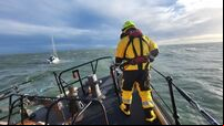 Two people rescued after yacht blown away from Dublin coast
