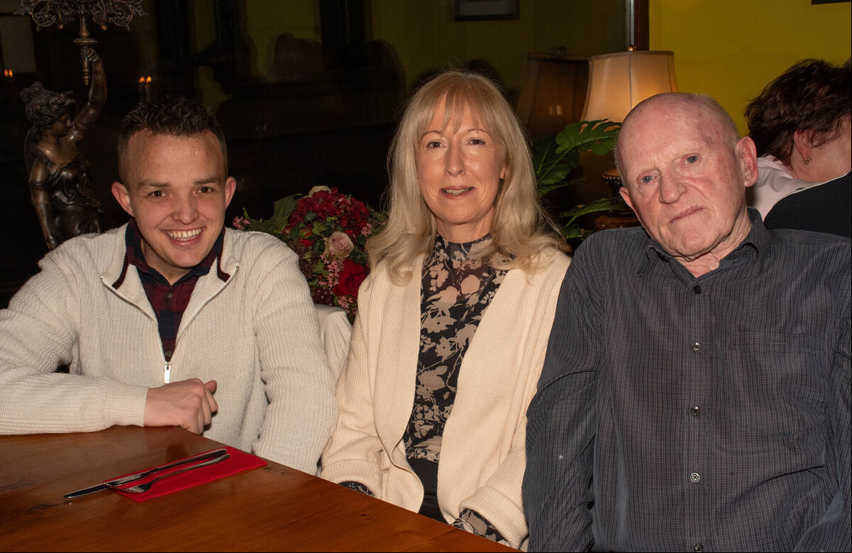 Attending the recent courtesy dinner for the volunteers of Penny Dinners in the Il Padrino Restaurant in Cook Street were volunteers Anthony Hennigan, Caroline Murphy and Frank Burns. Picture: Howard Crowdy Attending the recent courtesy dinner for the volunteers of Penny Dinners in the Il Padrino Restaurant in Cook Street were volunteers Anthony Hennigan, Caroline Murphy and Frank Burns. Picture: Howard Crowdy