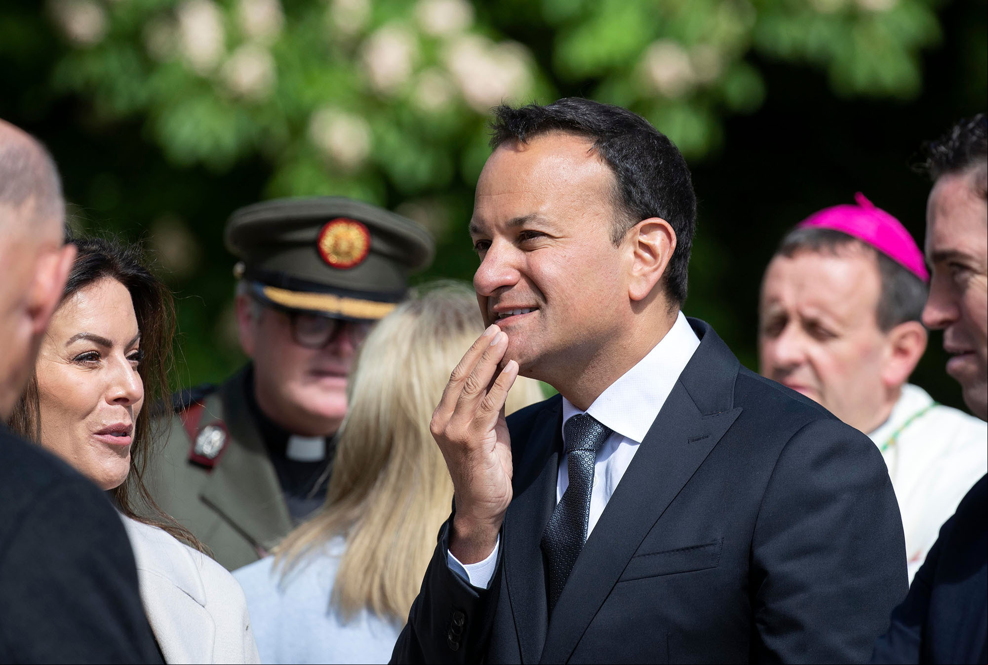 Tánaiste, Leo Varadkar pictured this morning at the Arbour Hill Commemoration Ceremony at Arbour Hill Cemetery, Dublin. May, 2022.
