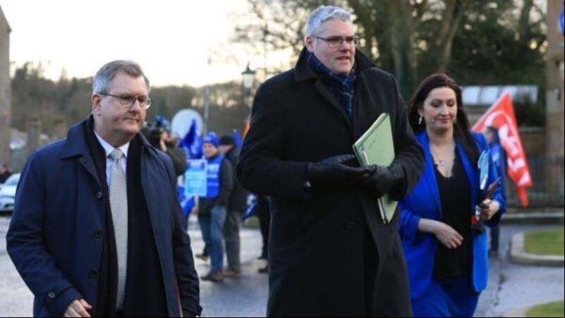 Donaldson's resignation prompts fresh questions for DUP and powersharing Donaldson's resignation prompts fresh questions for DUP and powersharing