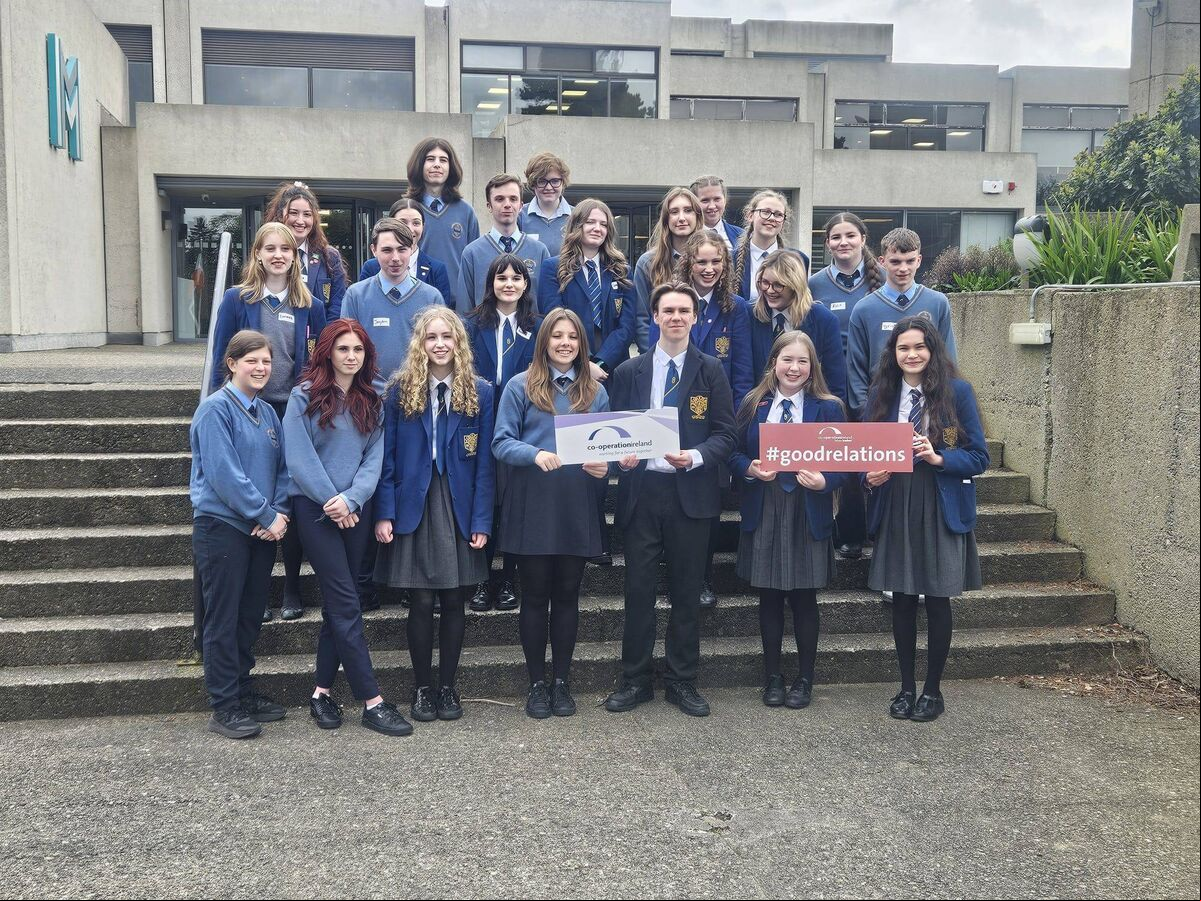 Students from Nagle Community College and Belfast High School who took part in Cooperation Ireland's Future Leaders programme, for which Nagle Community College was recently recognised. Students from Nagle Community College and Belfast High School who took part in Cooperation Ireland's Future Leaders programme, for which Nagle Community College was recently recognised.