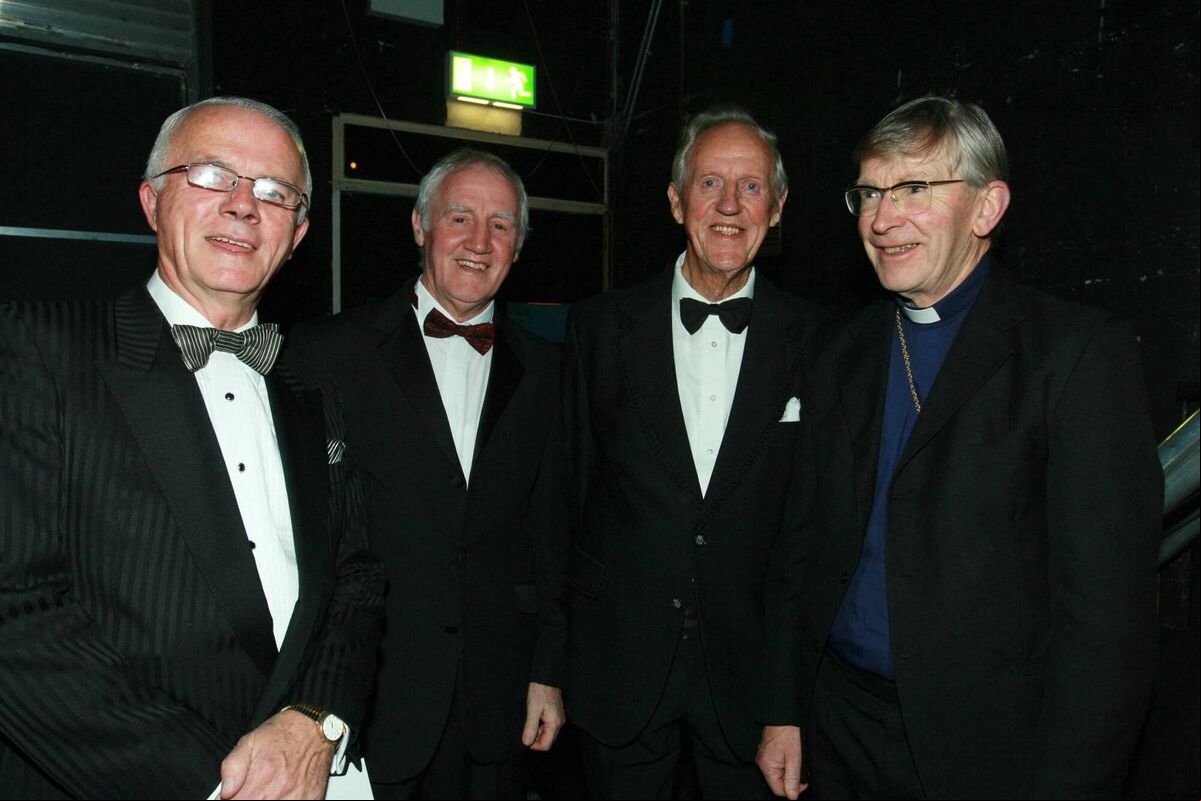 Pictured in 2007 at the Over 60s Concert: Paddy O'Brien (organiser), Eddie Morrison, Dave Roche, Fermoy and Bishop John Buckley. Photo: Gerard Bonus Pictured in 2007 at the Over 60s Concert: Paddy O'Brien (organiser), Eddie Morrison, Dave Roche, Fermoy and Bishop John Buckley. Photo: Gerard Bonus