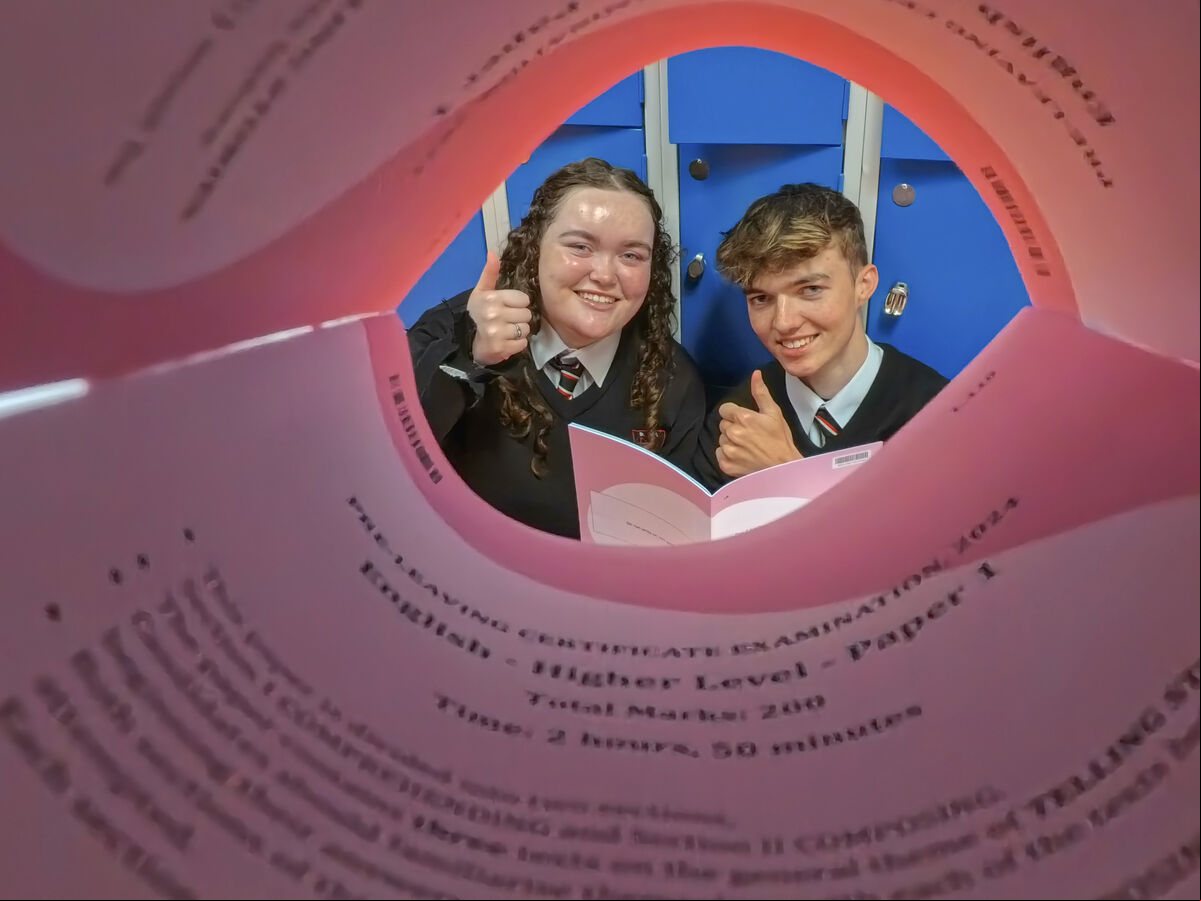 Cousins and students of the year Grace O'Reilly and Ronan O'Donovan getting in some last minute study for their leaving certificate examination at St. Peter's Community School, age West, Cork. Picture Dan Linehan Cousins and students of the year Grace O'Reilly and Ronan O'Donovan getting in some last minute study for their leaving certificate examination at St. Peter's Community School, age West, Cork. Picture Dan Linehan
