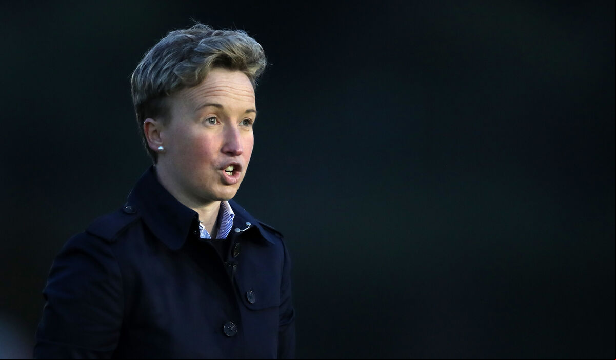 Canada head coach Bev Priestman, who has been suspended from the Olympics following claims a drone was used to spy on New Zealand training sessions. Picture: Nick Potts/PA Wire. Canada head coach Bev Priestman, who has been suspended from the Olympics following claims a drone was used to spy on New Zealand training sessions. Picture: Nick Potts/PA Wire.