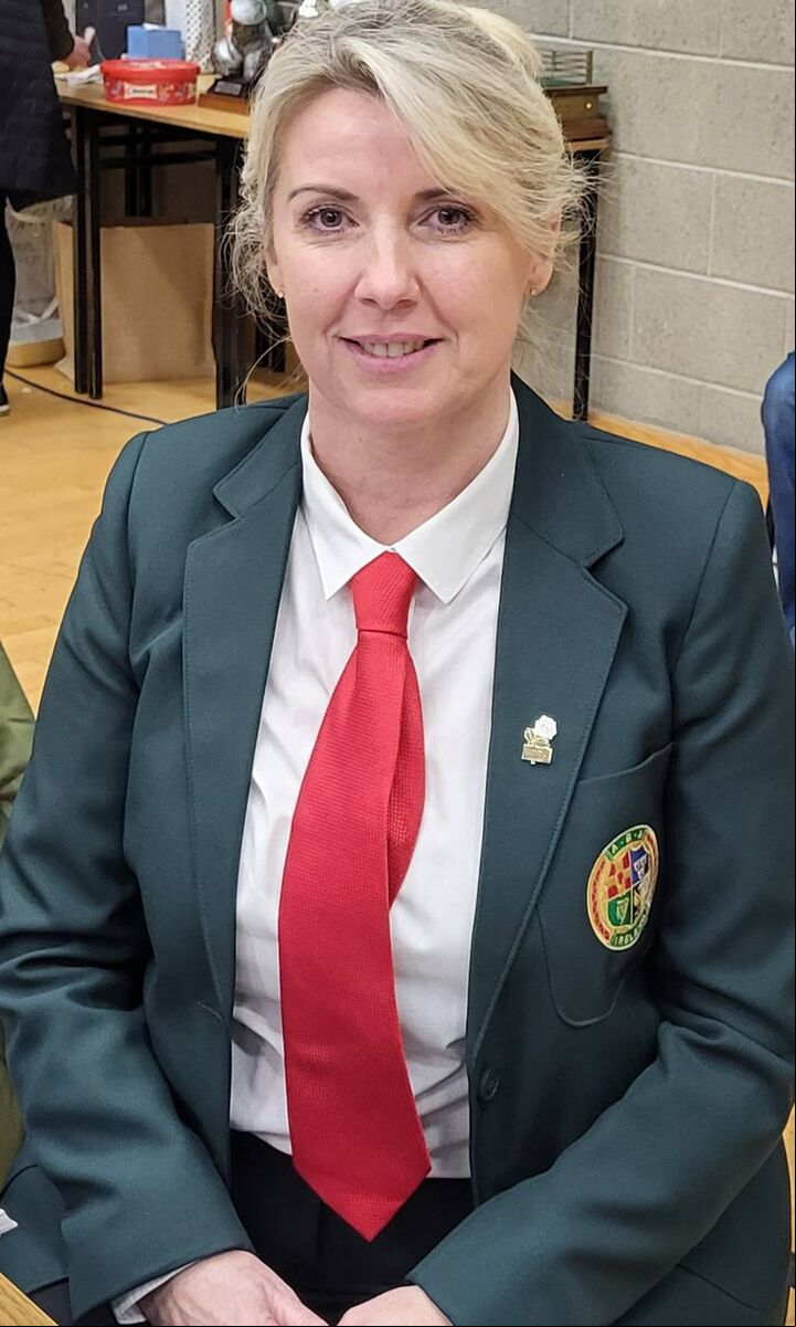Cork County Boxing Board Louise Forde officiating at the Cobh Boxing Tournament. Cork County Boxing Board Louise Forde officiating at the Cobh Boxing Tournament.