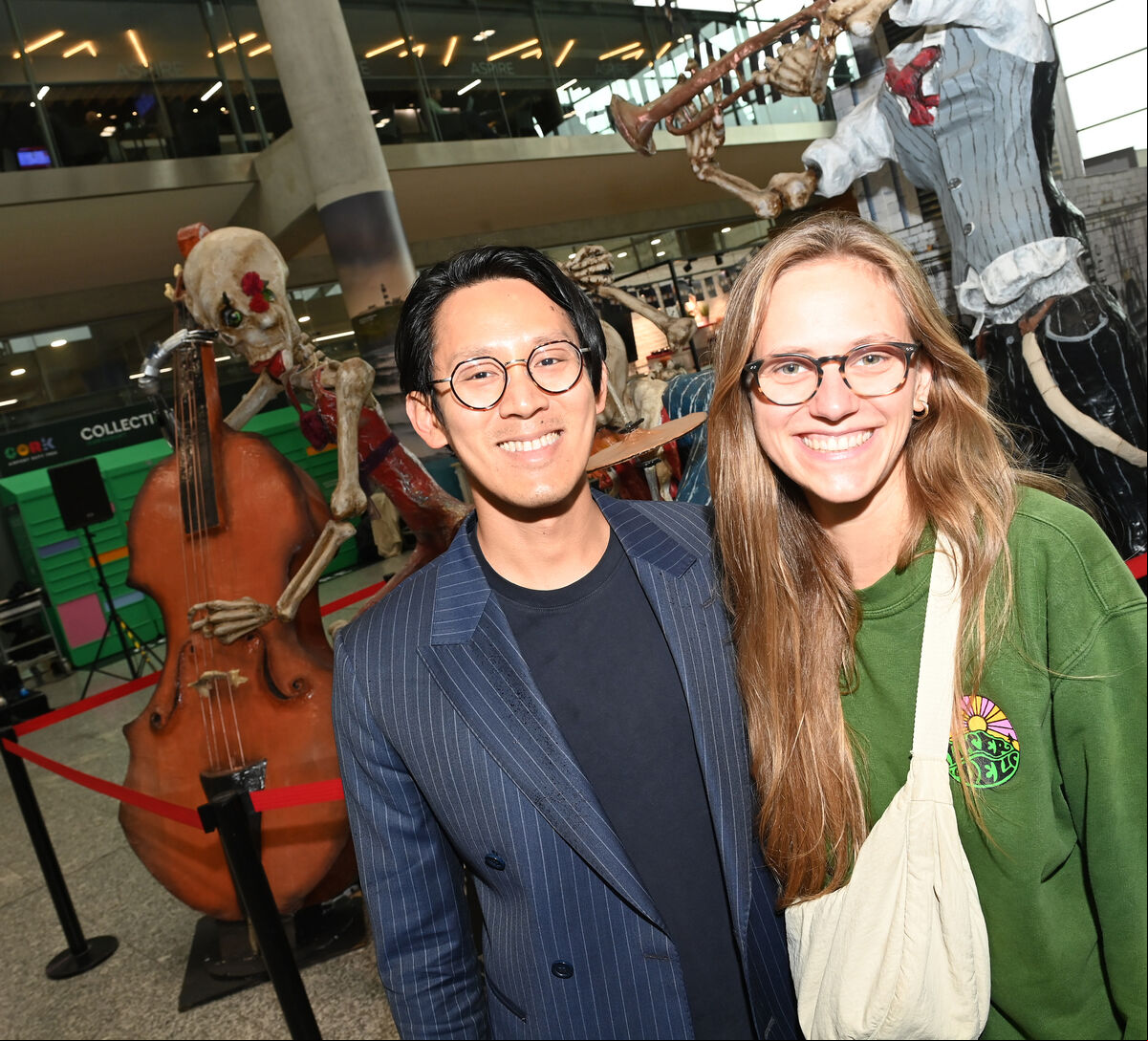 Jon Tan and Belinda Schaepe, arriving from London for the Guinness Cork Jazz Festival. Picture: Larry Cummins. Jon Tan and Belinda Schaepe, arriving from London for the Guinness Cork Jazz Festival. Picture: Larry Cummins.