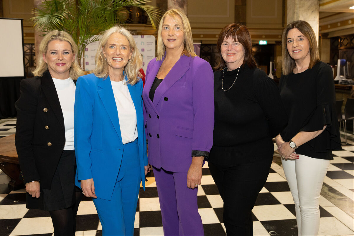 Lorraine Leahy, Vicki Creen, Katherine Lynch, Audrey Houlihan and Marguerite O’Donovan, AIB at the Network Ireland Cork Branch November meeting. Lorraine Leahy, Vicki Creen, Katherine Lynch, Audrey Houlihan and Marguerite O’Donovan, AIB at the Network Ireland Cork Branch November meeting.