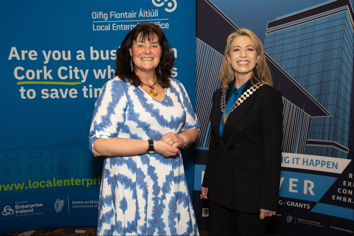 Swimmer Nuala Moore and President of Network Cork Susana Marambio at the Network Cork March even in the Clayton Hotel, in association with Cork Local Enterprise Office. Picture: Darragh Kane Swimmer Nuala Moore and President of Network Cork Susana Marambio at the Network Cork March even in the Clayton Hotel, in association with Cork Local Enterprise Office. Picture: Darragh Kane