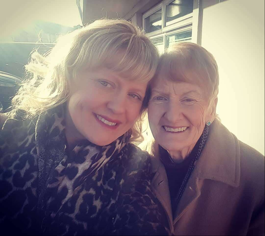 Cathy Fitzgibbon with her mum Kathleen. Cathy Fitzgibbon with her mum Kathleen.