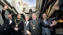 Rory Gallagher statue unveiling - Belfast