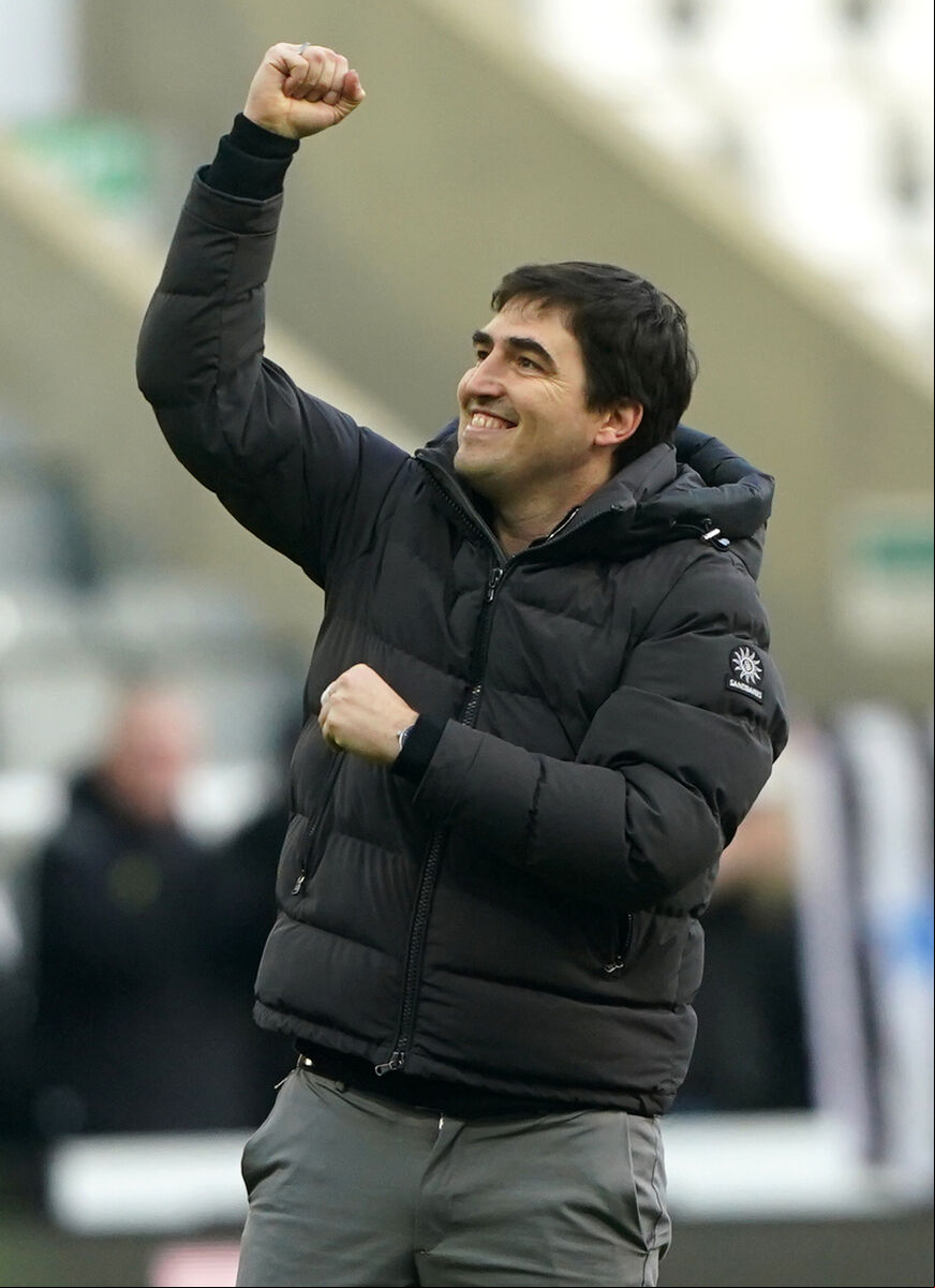 Bournemouth manager Andoni Iraola celebrates after the Premier League victory over Newcastle at St James' Park, Newcastle upon Tyne. Picture: Owen Humphreys/PA Wire Bournemouth manager Andoni Iraola celebrates after the Premier League victory over Newcastle at St James' Park, Newcastle upon Tyne. Picture: Owen Humphreys/PA Wire